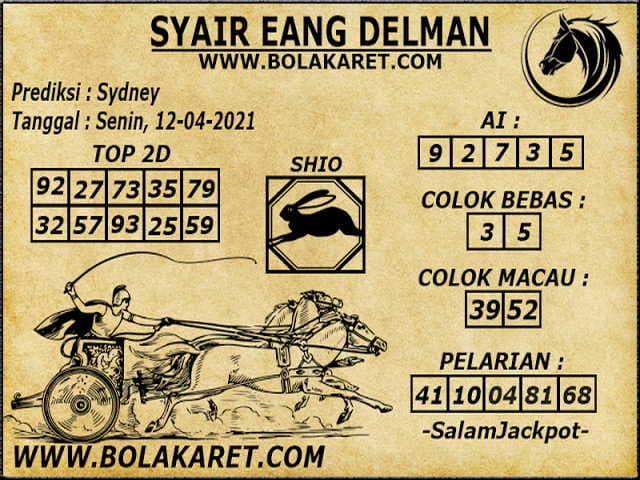 Syair Sydney 12 April 2021